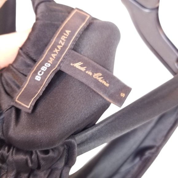 BCBGMaxazria slinky black dress size small - Picture 10 of 10